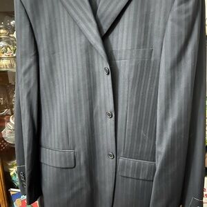 BRAND NEW!!! Franco Sartori Black Wool Suit. SHARP!!!